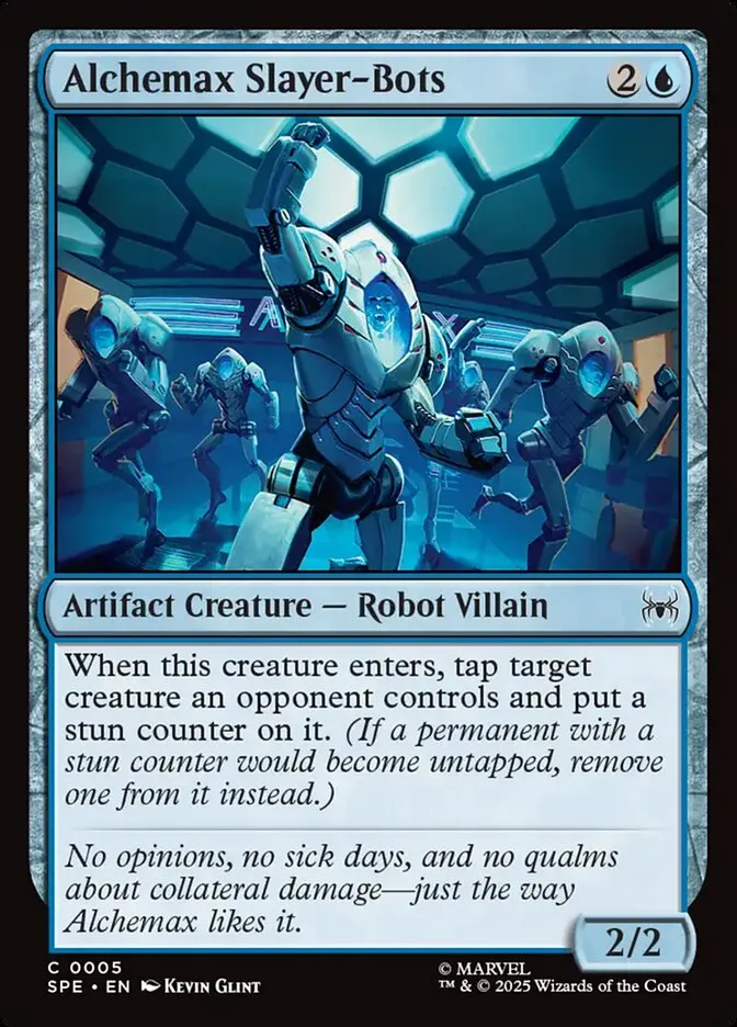 2025 Marvel's Spider-Man Eternal Alchemax Slayer-Bots common #5 common card image