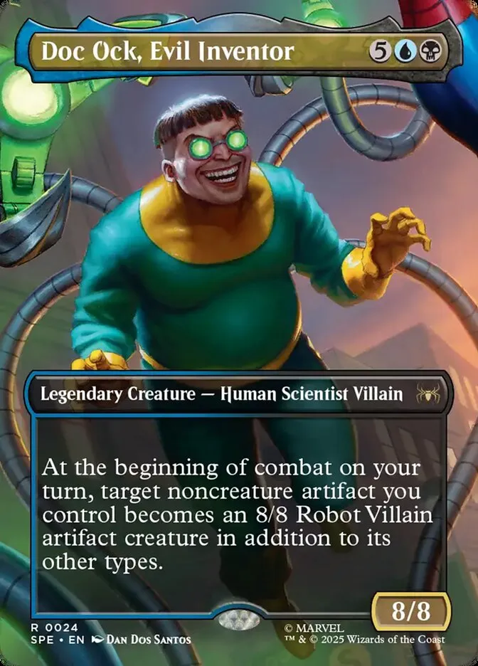 2025 Marvel's Spider-Man Eternal Doc Ock, Evil Inventor rare #24 rare card image