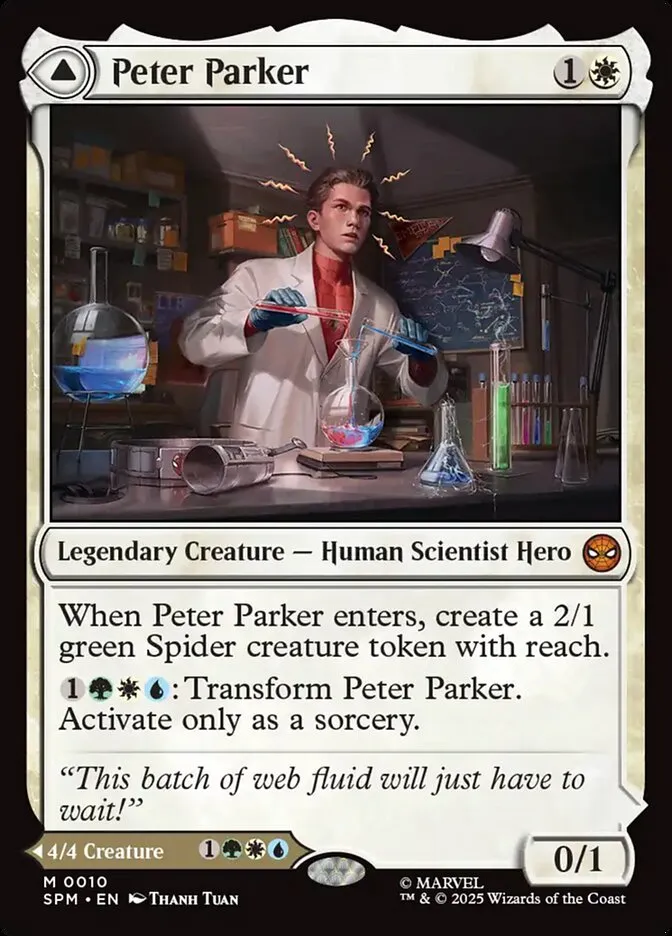 2025 Marvel's Spider-Man Peter Parker // Amazing Spider-Man mythic #10 mythic card image
