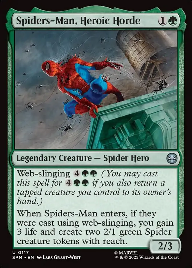 2025 Marvel's Spider-Man Spiders-Man, Heroic Horde #117 uncommon card image