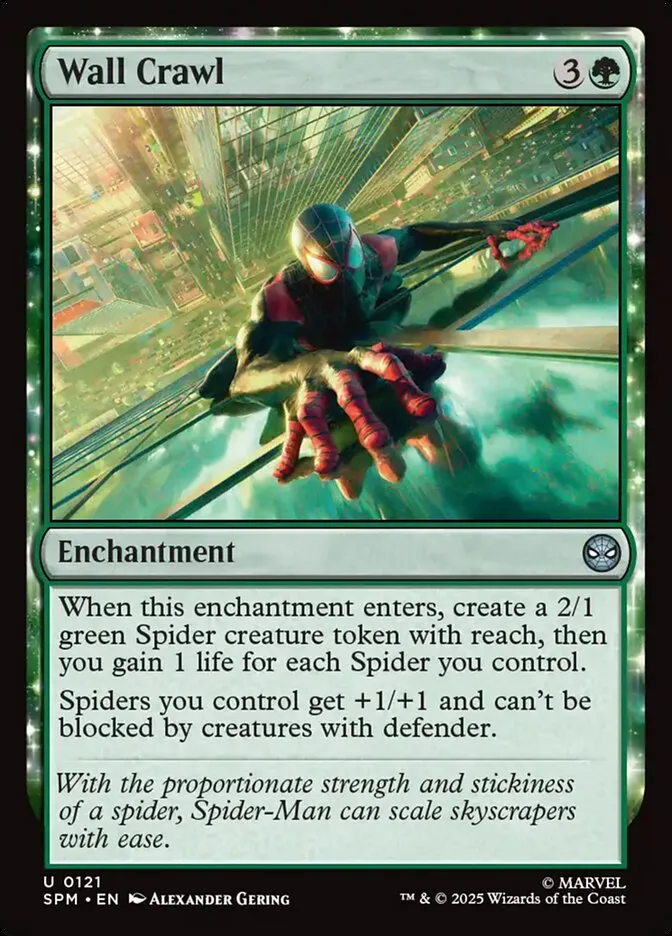 2025 Marvel's Spider-Man Wall Crawl uncommon #121 uncommon card image