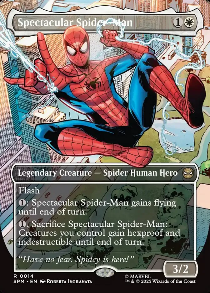 2025 Marvel's Spider-Man Spectacular Spider-Man rare #14 rare card image