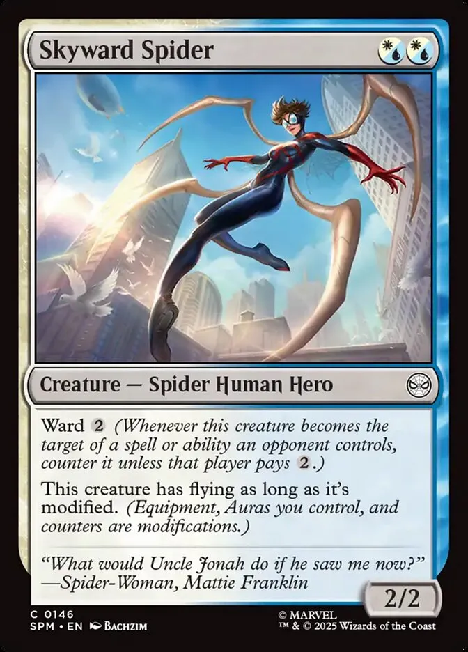 2025 Marvel's Spider-Man Skyward Spider common #146 common card image