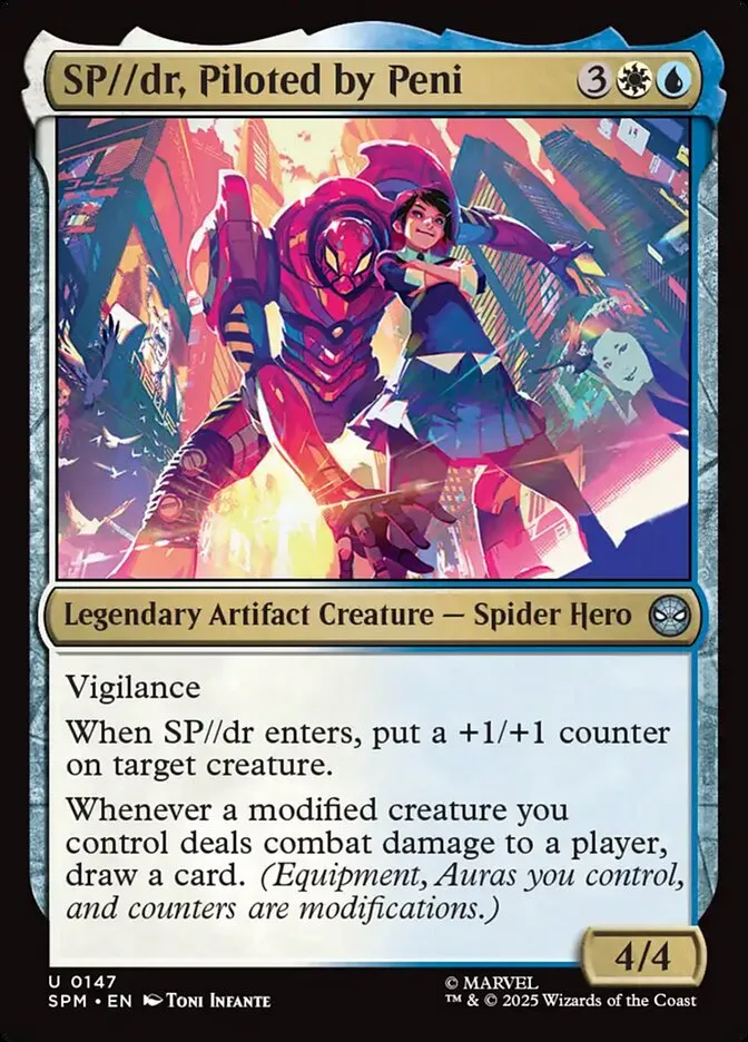 2025 Marvel's Spider-Man SP//dr, Piloted by Peni #147 uncommon card image