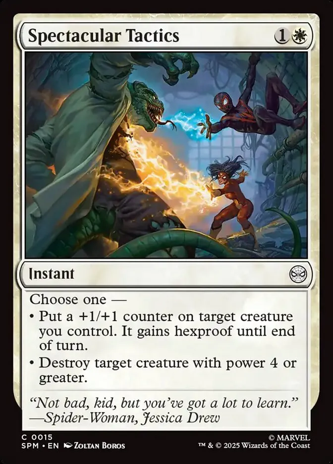 2025 Marvel's Spider-Man Spectacular Tactics common #15 common card image