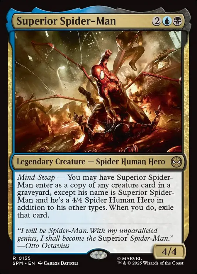 2025 Marvel's Spider-Man Superior Spider-Man #155 rare card image