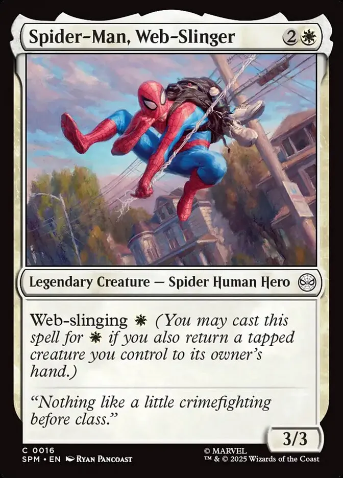 2025 Marvel's Spider-Man Spider-Man, Web-Slinger common #16 common card image