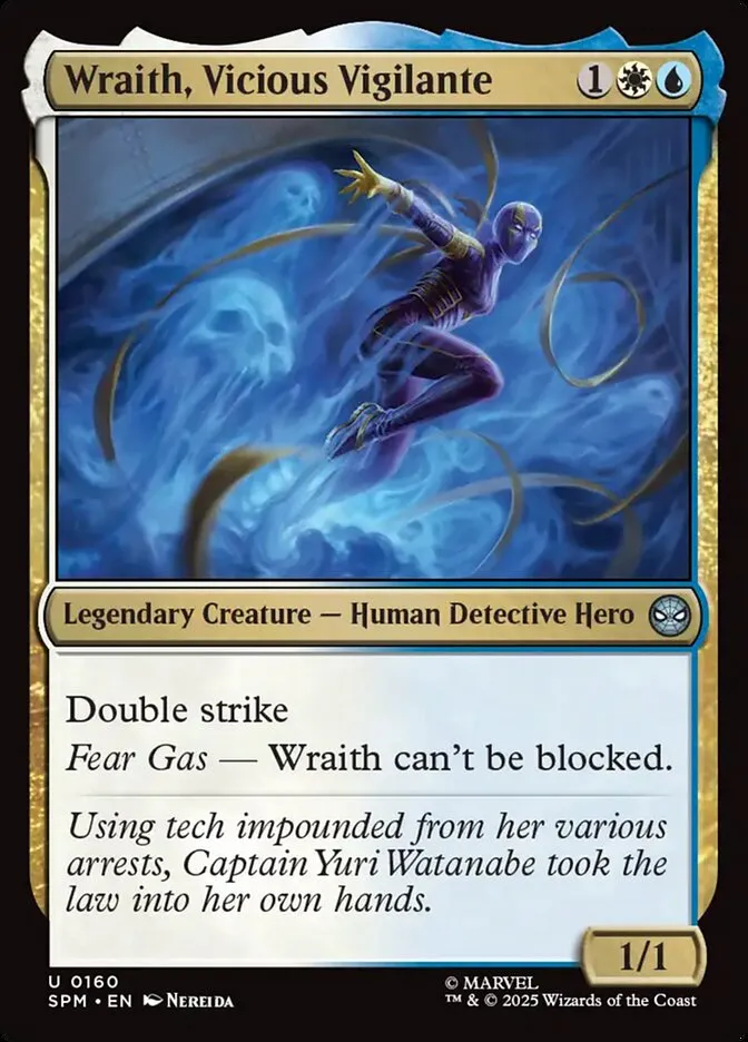 2025 Marvel's Spider-Man Wraith, Vicious Vigilante #160 uncommon card image