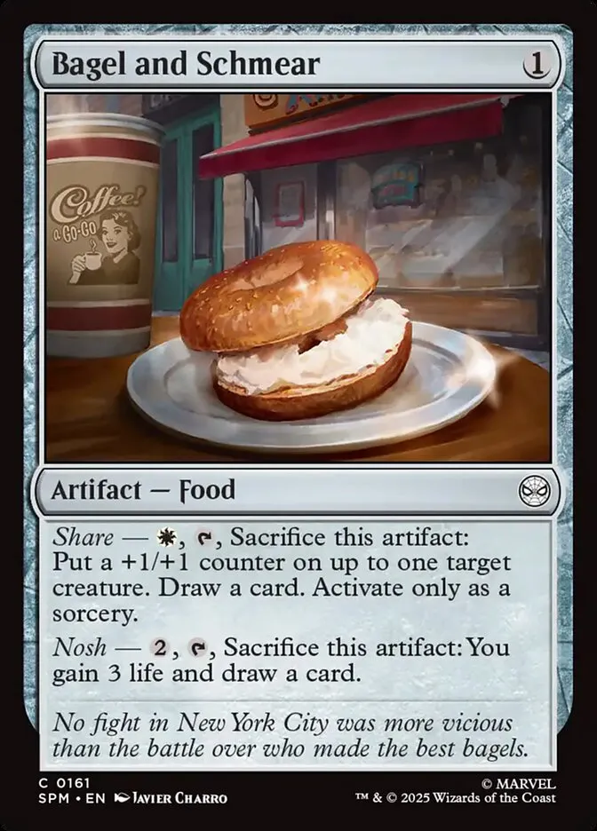 2025 Marvel's Spider-Man Bagel and Schmear #161 common card image