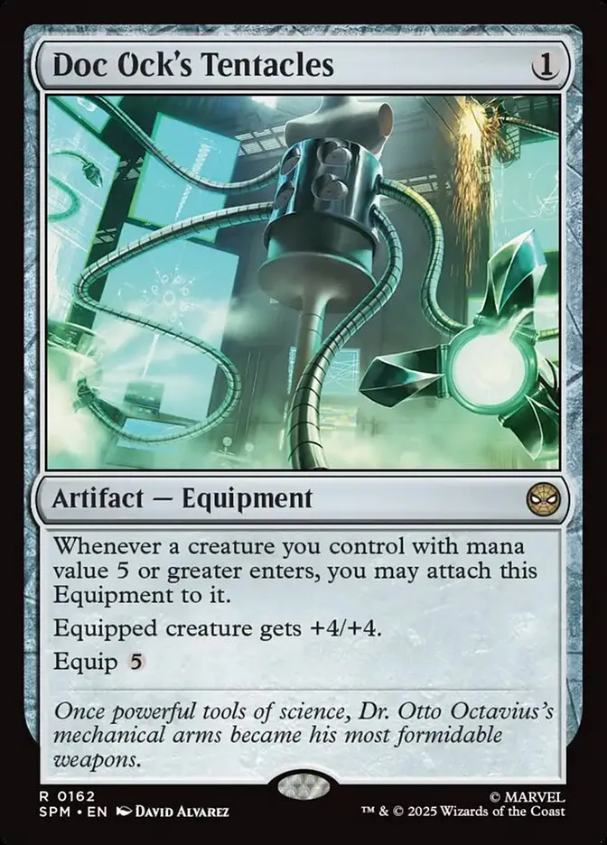 2025 Marvel's Spider-Man Doc Ock's Tentacles rare #162 rare card image