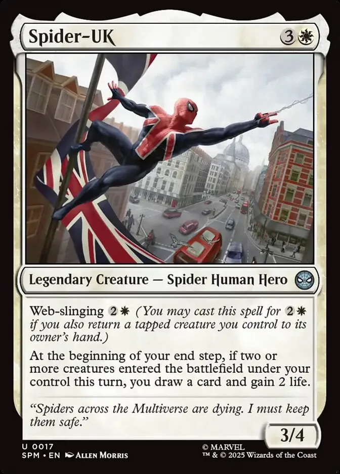 2025 Marvel's Spider-Man Spider-UK uncommon #17 uncommon card image