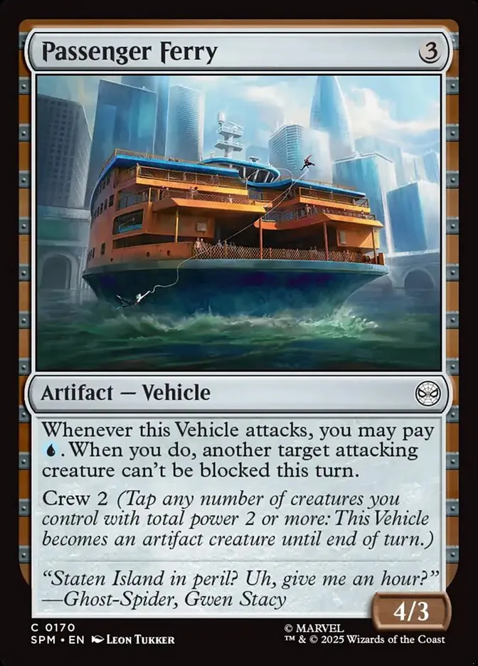 2025 Marvel's Spider-Man Passenger Ferry #170 common card image