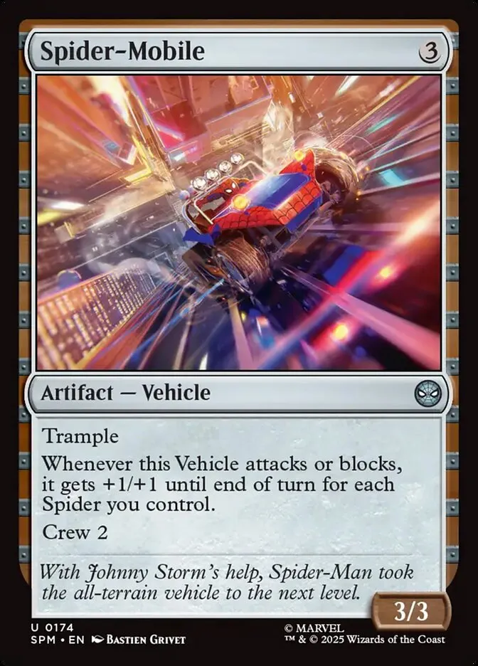 2025 Marvel's Spider-Man Spider-Mobile uncommon #174 uncommon card image