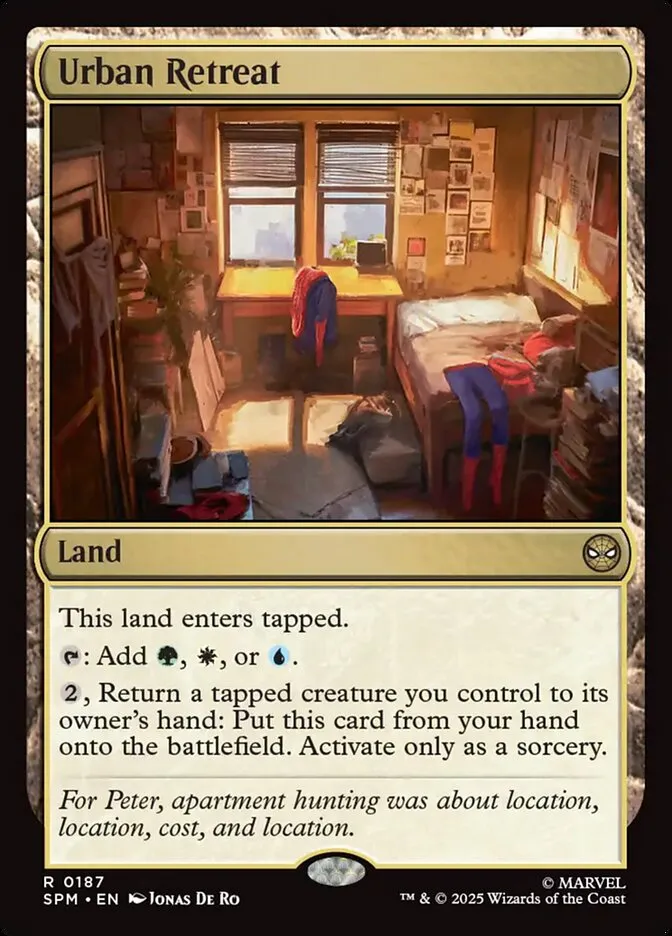 2025 Marvel's Spider-Man Urban Retreat #187 rare card image