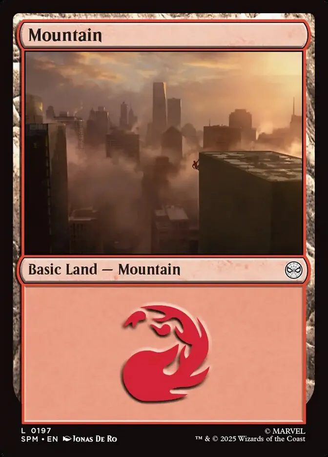 2025 Marvel's Spider-Man Mountain common #197 common card image