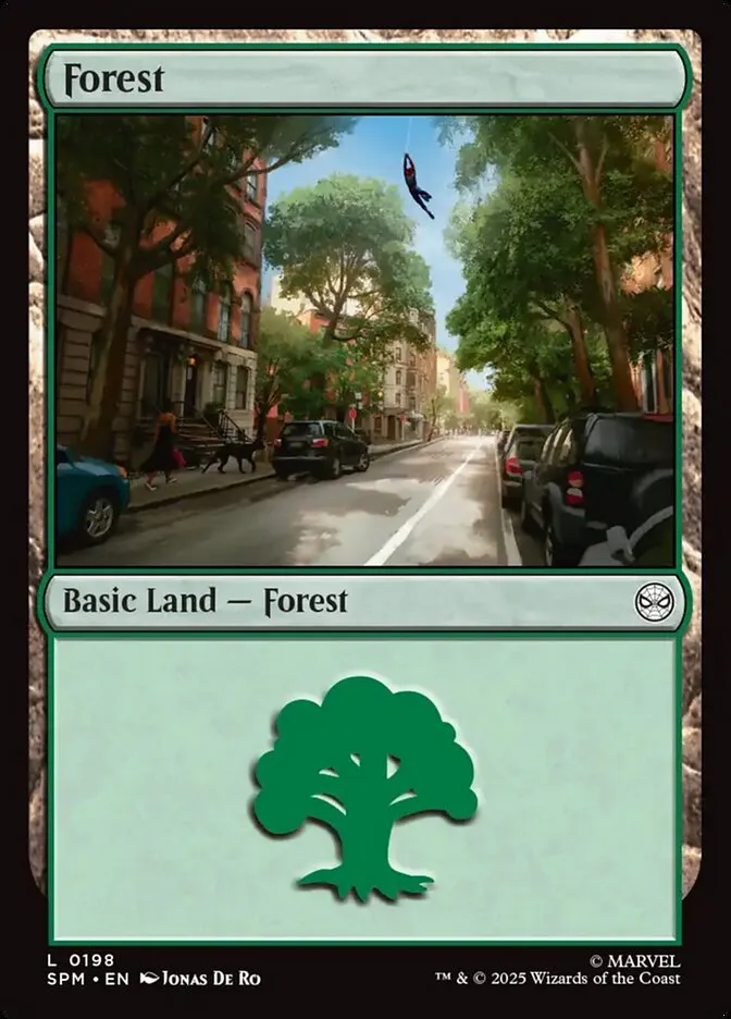 2025 Marvel's Spider-Man Forest common #198 common card image