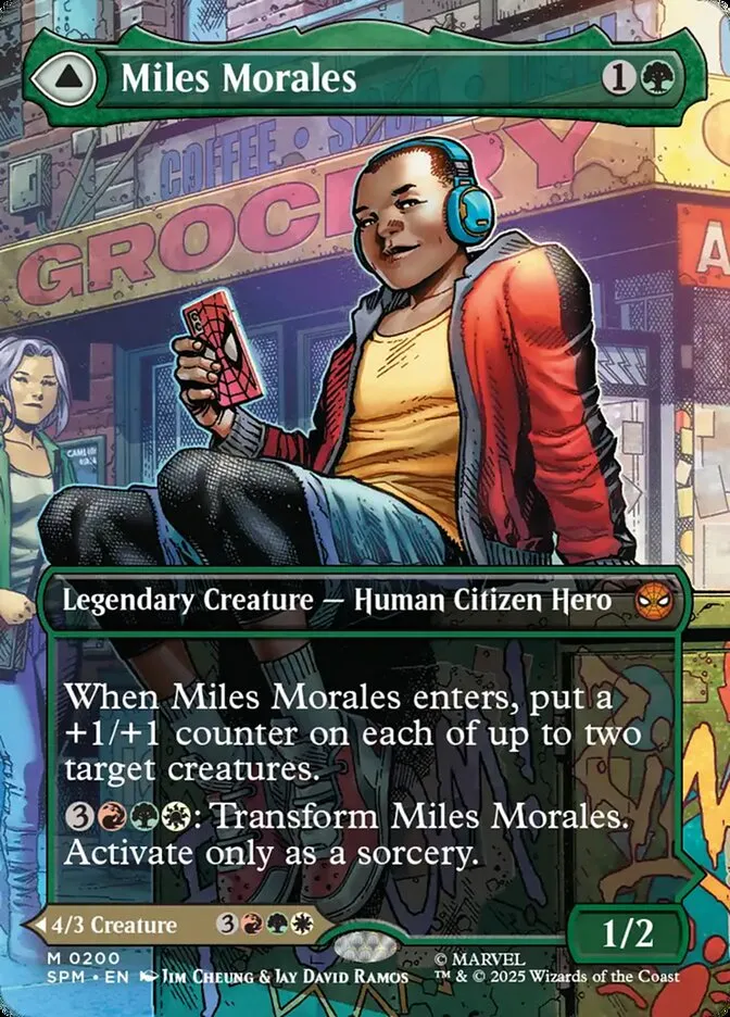 2025 Marvel's Spider-Man Miles Morales // Ultimate Spider-Man #200 mythic card image