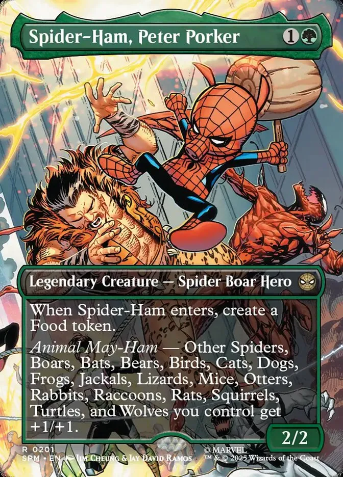 2025 Marvel's Spider-Man Spider-Ham, Peter Porker #201 rare card image