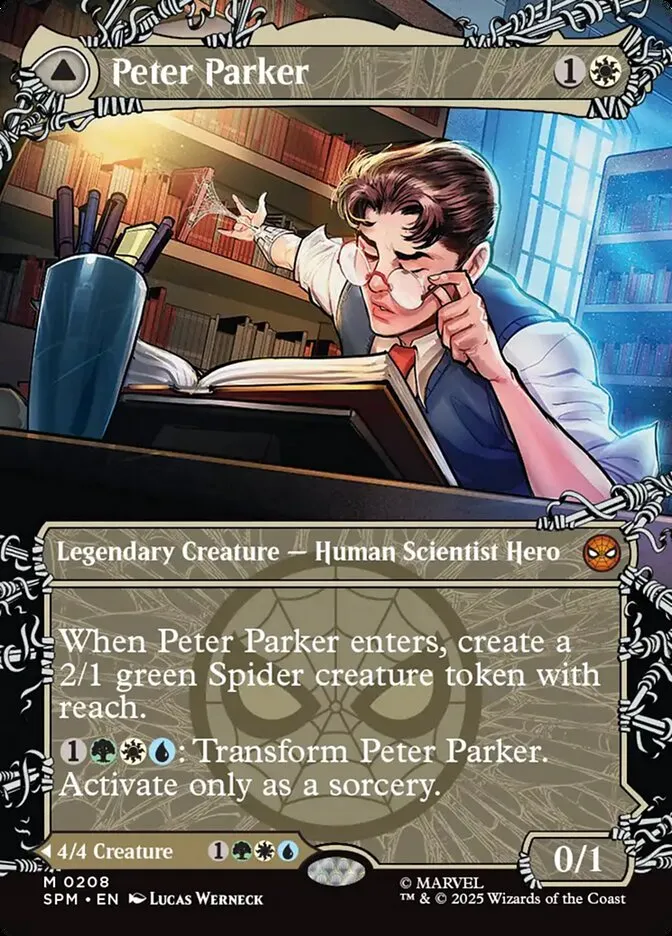 2025 Marvel's Spider-Man Peter Parker // Amazing Spider-Man #208 mythic card image