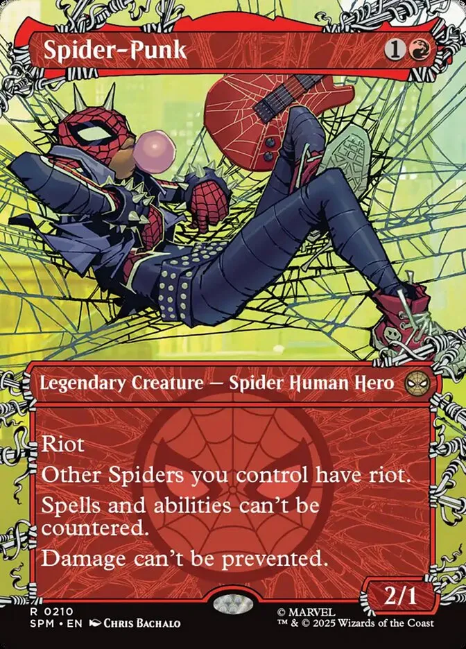 2025 Marvel's Spider-Man Spider-Punk #210 rare card image