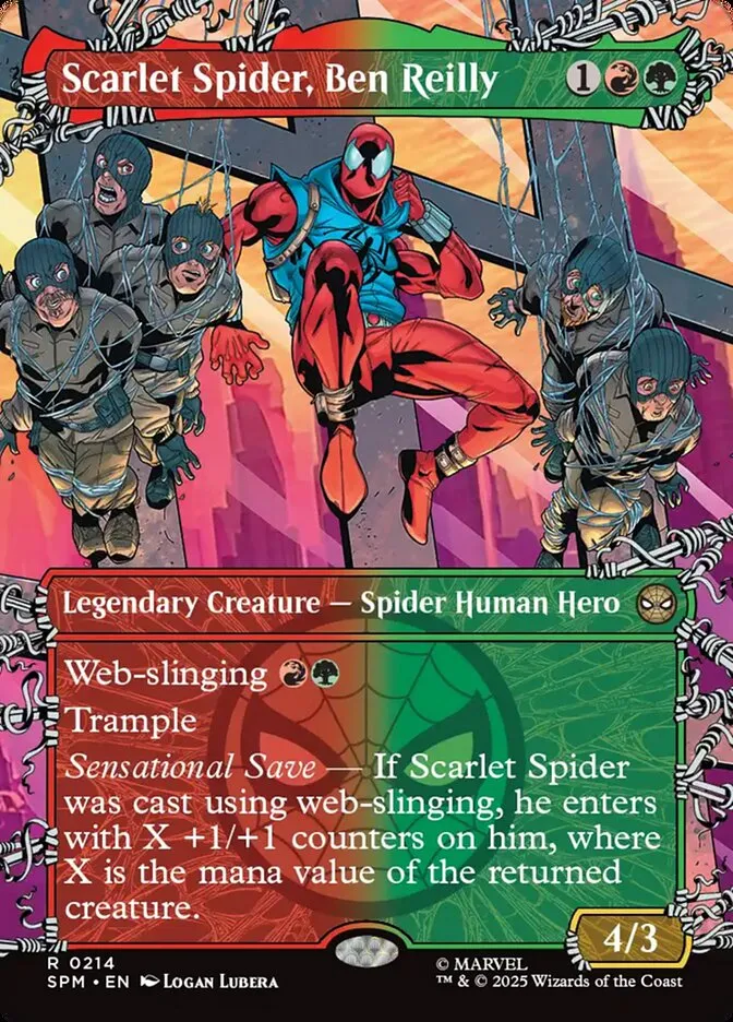 2025 Marvel's Spider-Man Scarlet Spider, Ben Reilly #214 rare card image