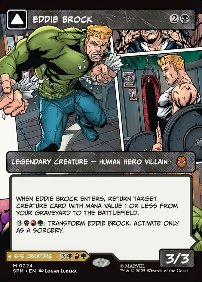 2025 Marvel's Spider-Man Eddie Brock // Venom, Lethal Protector #224 mythic card image