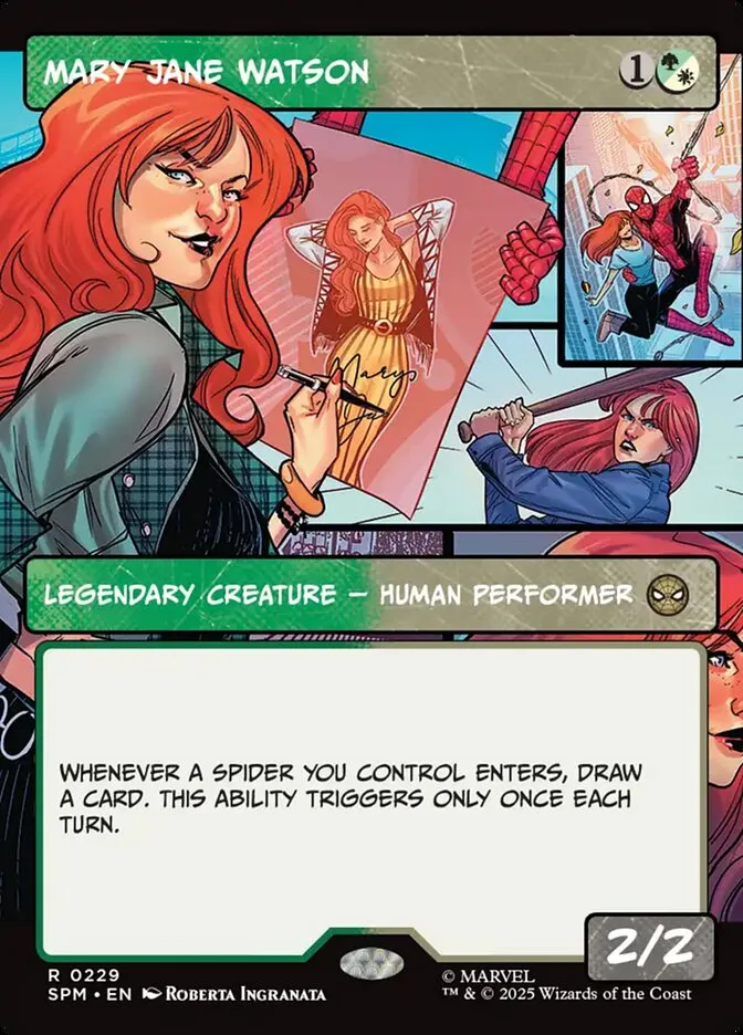2025 Marvel's Spider-Man Mary Jane Watson #229 rare card image