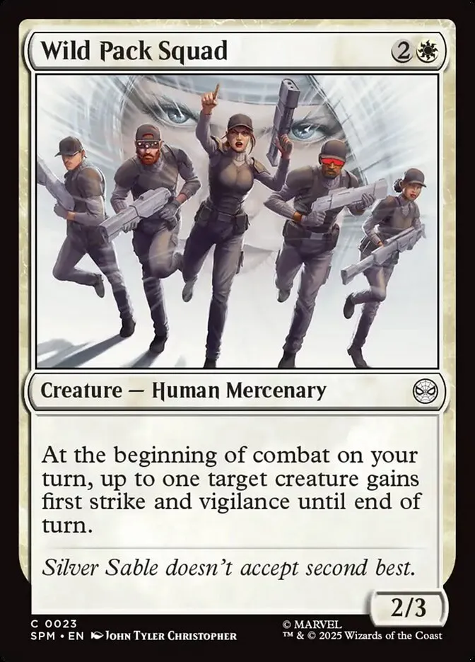 2025 Marvel's Spider-Man Wild Pack Squad common #23 common card image