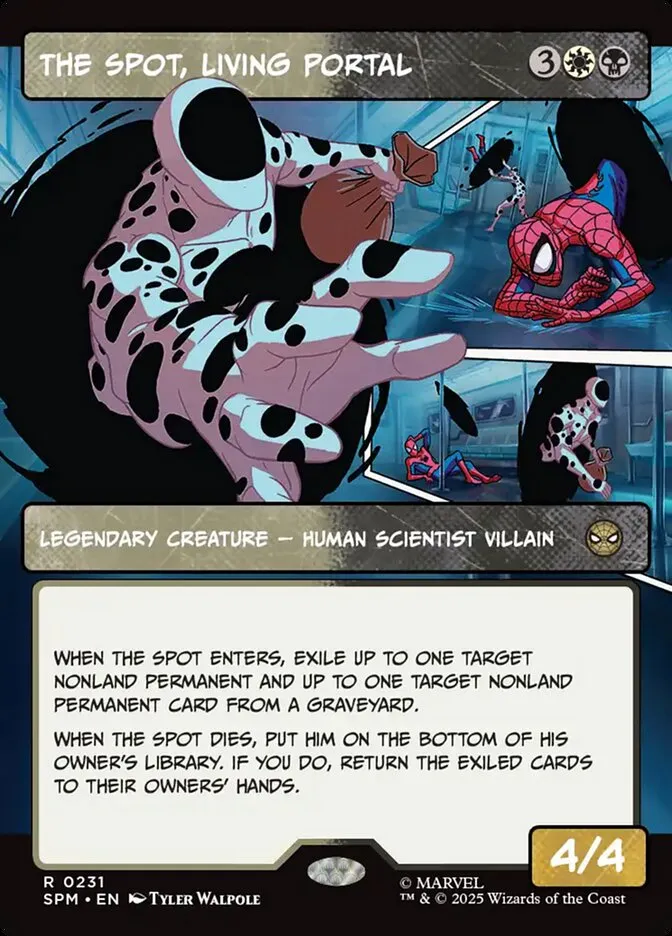 2025 Marvel's Spider-Man The Spot, Living Portal #231 rare card image