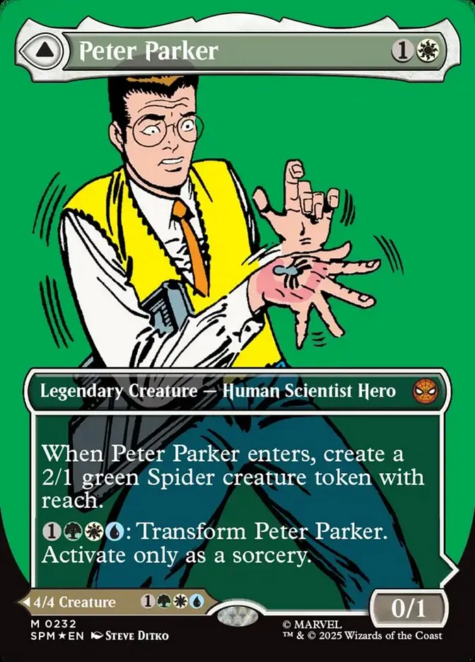 2025 Marvel's Spider-Man Peter Parker // Amazing Spider-Man #232 mythic card image