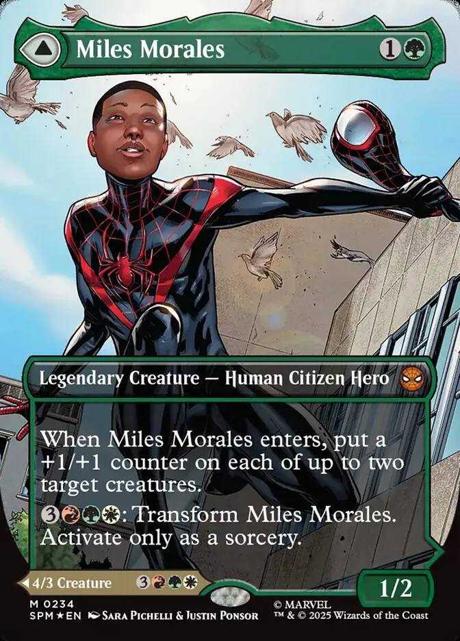 2025 Marvel's Spider-Man Miles Morales // Ultimate Spider-Man #234 mythic card image