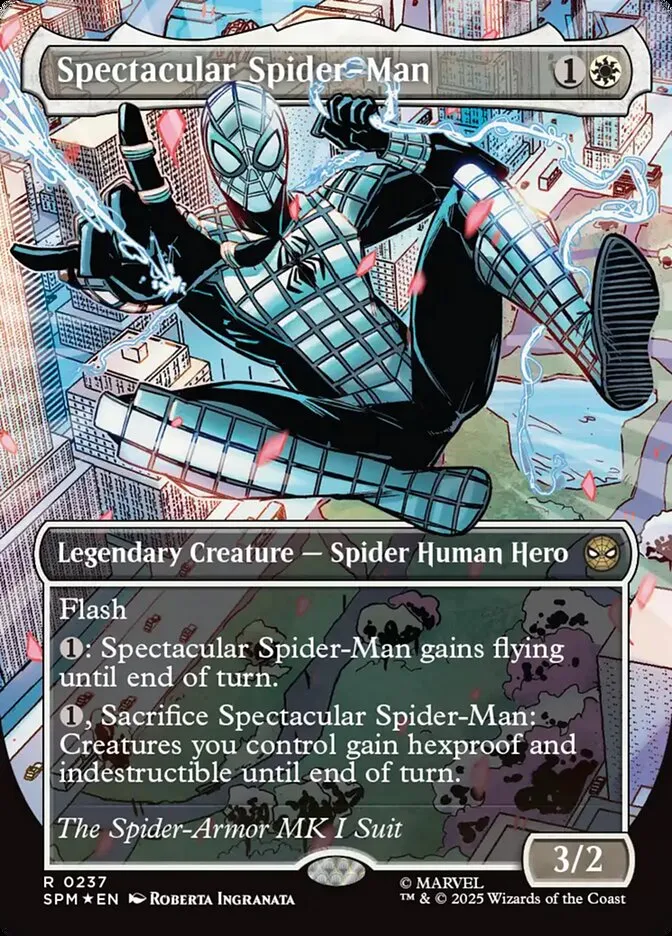 2025 Marvel's Spider-Man Spectacular Spider-Man #237 rare card image