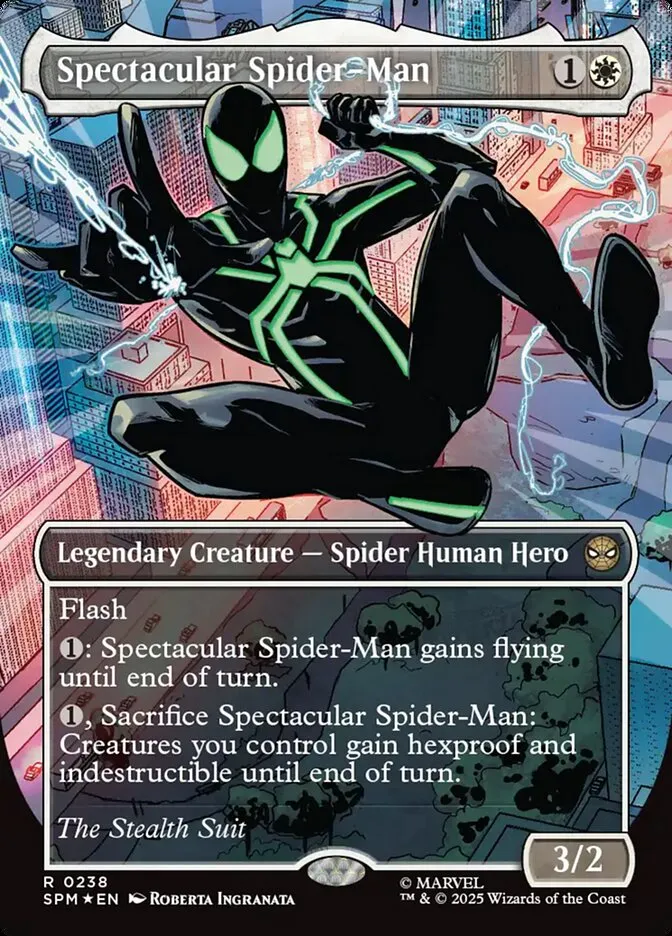 2025 Marvel's Spider-Man Spectacular Spider-Man #238 rare card image