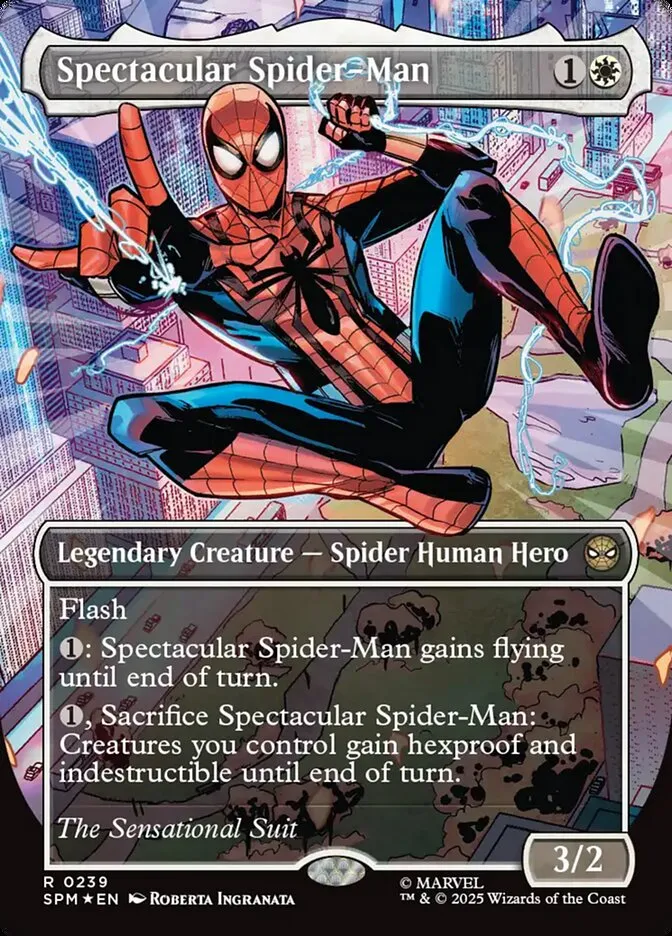 2025 Marvel's Spider-Man Spectacular Spider-Man #239 rare card image