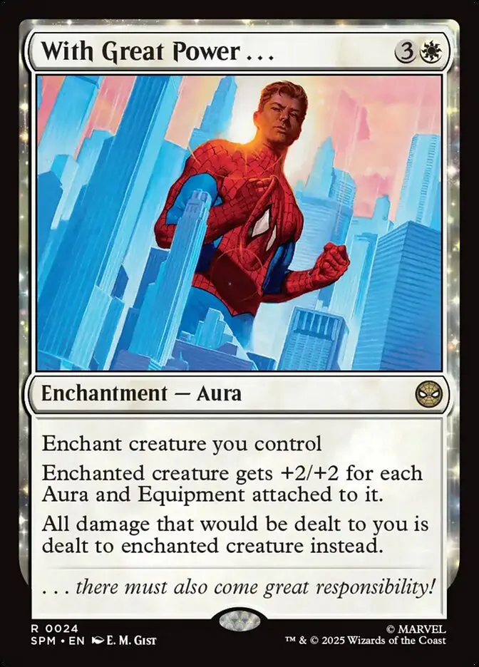 2025 Marvel's Spider-Man With Great Power . . . rare #24 rare card image
