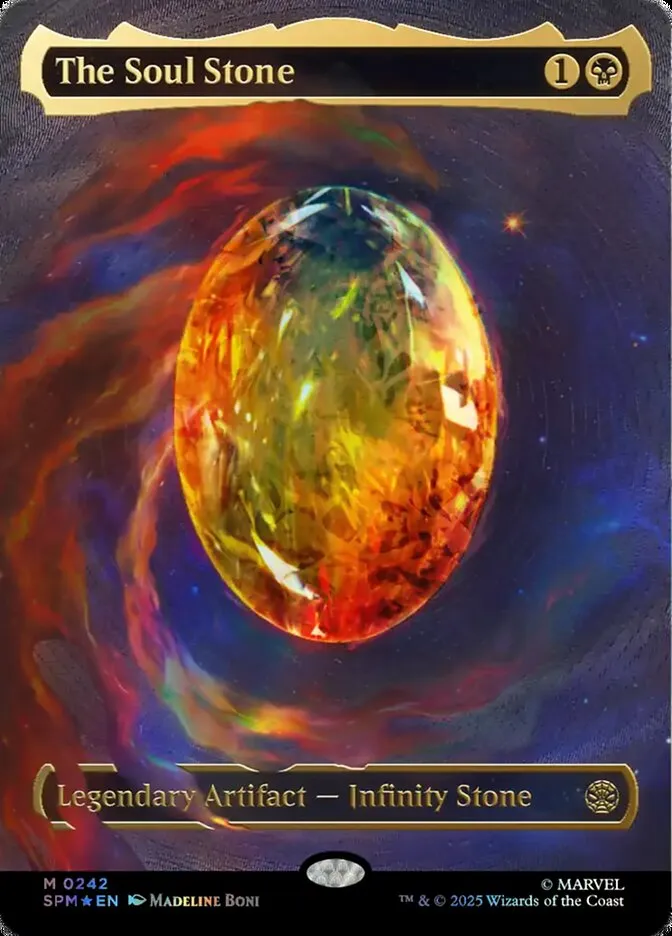 2025 Marvel's Spider-Man The Soul Stone #242 mythic card image