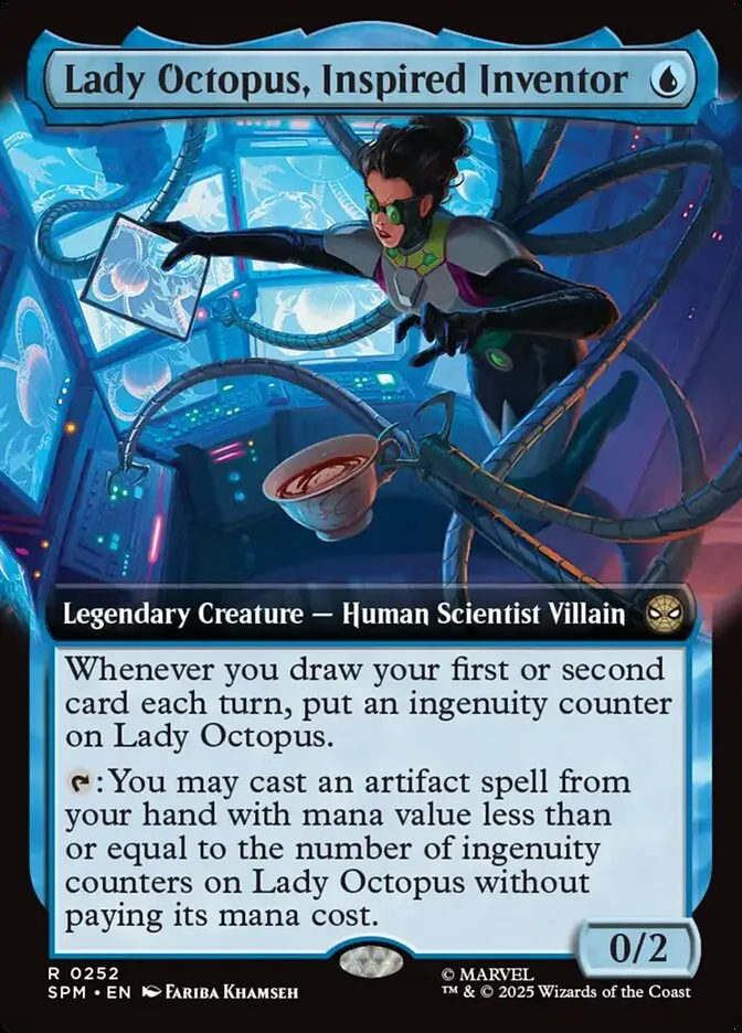 2025 Marvel's Spider-Man Lady Octopus, Inspired Inventor #252 rare card image