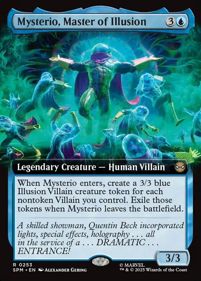 2025 Marvel's Spider-Man Mysterio, Master of Illusion #253 rare card image