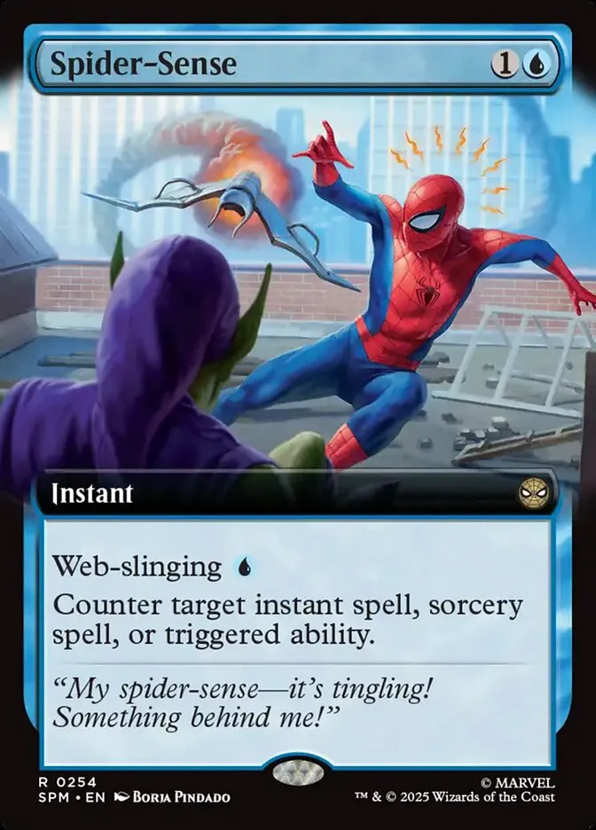 2025 Marvel's Spider-Man Spider-Sense #254 rare card image