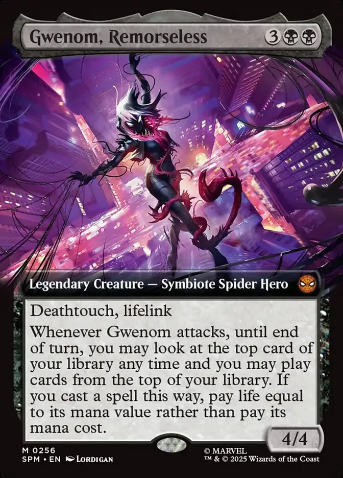 2025 Marvel's Spider-Man Gwenom, Remorseless #256 mythic card image