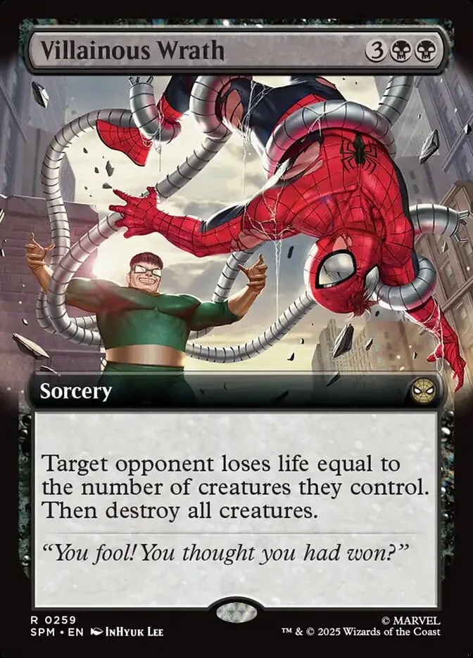2025 Marvel's Spider-Man Villainous Wrath #259 rare card image