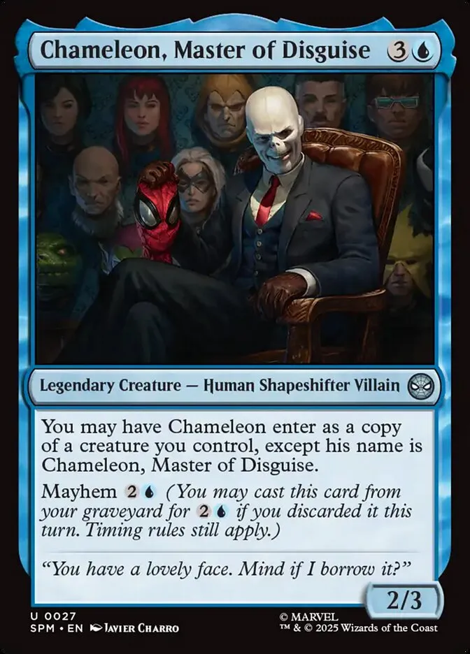2025 Marvel's Spider-Man Chameleon, Master of Disguise uncommon #27 uncommon card image