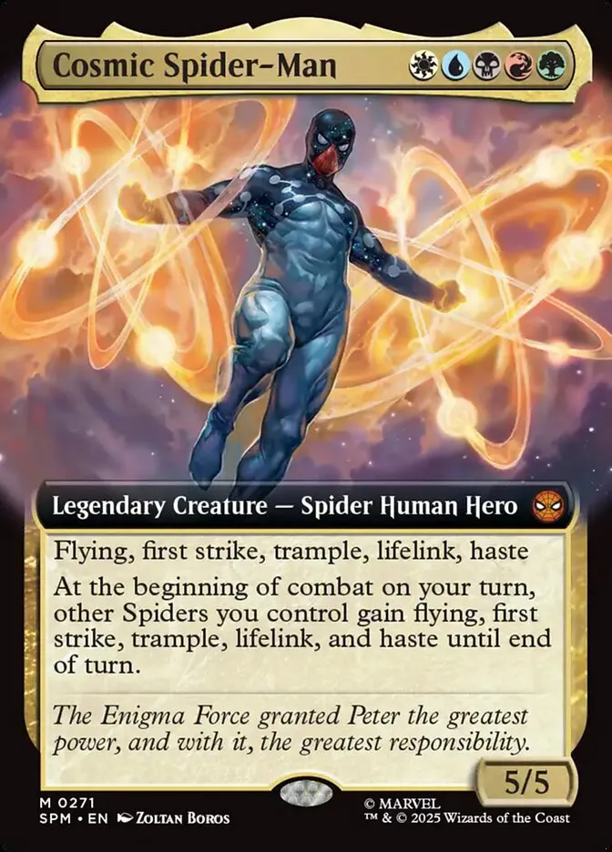 2025 Marvel's Spider-Man Cosmic Spider-Man #271 mythic card image