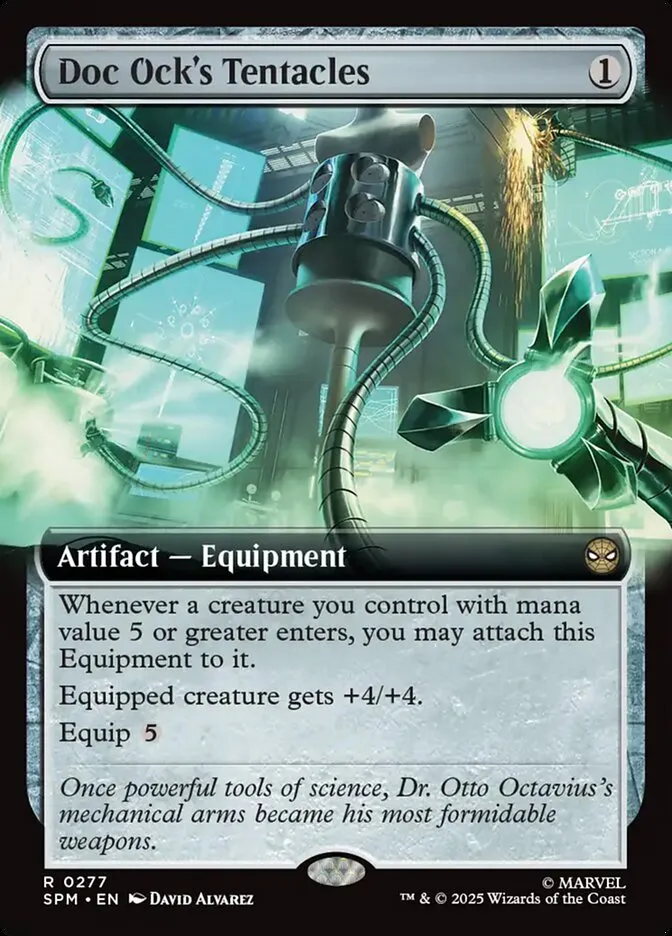 2025 Marvel's Spider-Man Doc Ock's Tentacles rare #277 rare card image