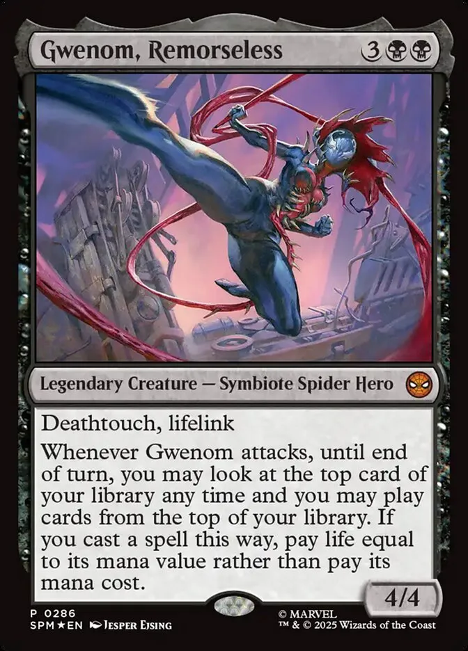 2025 Marvel's Spider-Man Gwenom, Remorseless #286 mythic card image
