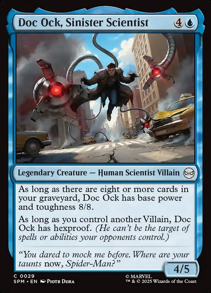 2025 Marvel's Spider-Man Doc Ock, Sinister Scientist common #29 common card image