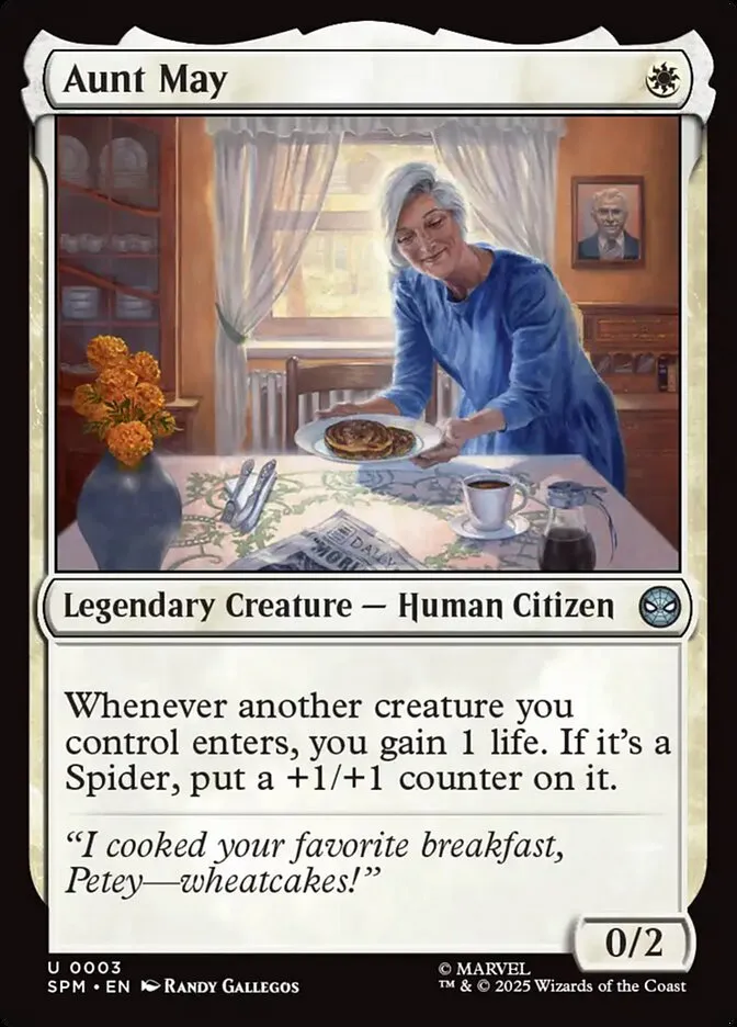2025 Marvel's Spider-Man Aunt May uncommon #3 uncommon card image
