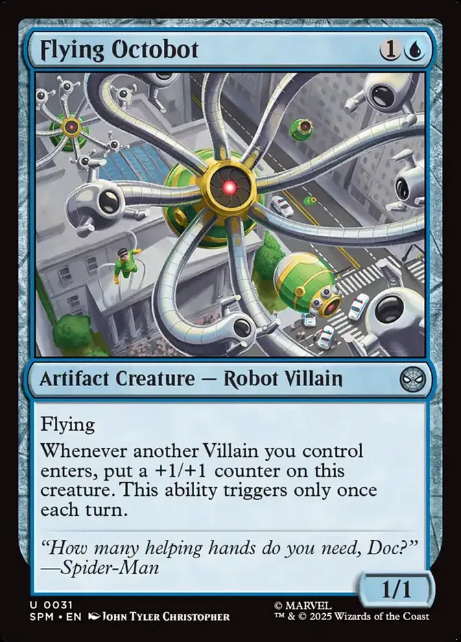 2025 Marvel's Spider-Man Flying Octobot uncommon #31 uncommon card image