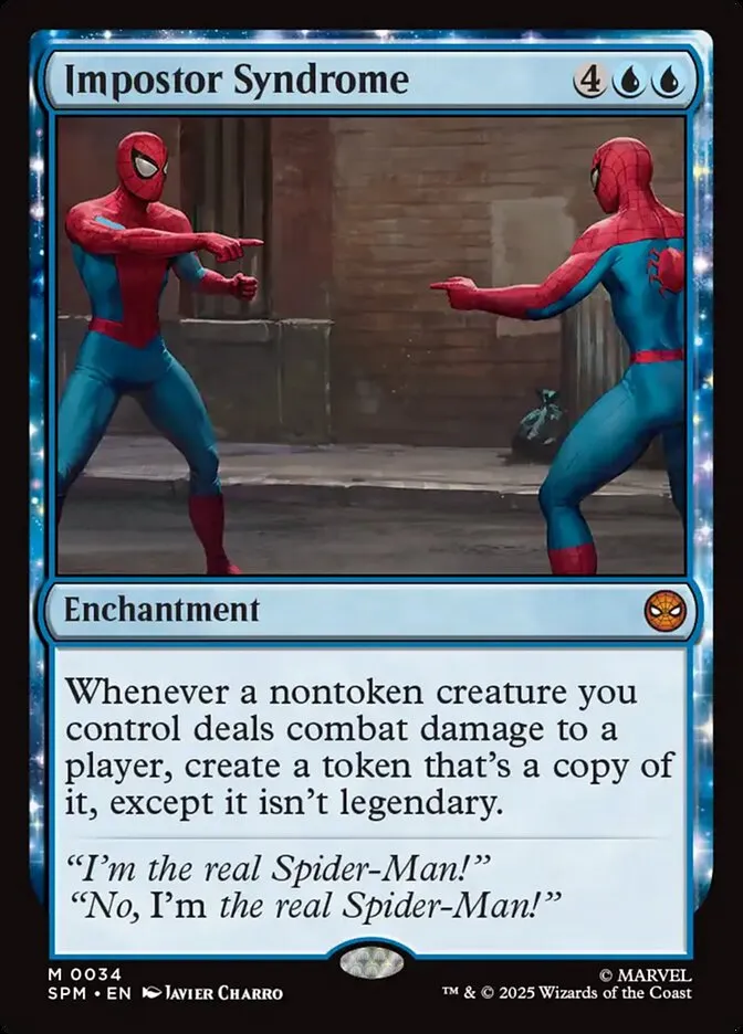 2025 Marvel's Spider-Man Impostor Syndrome mythic #34 mythic card image