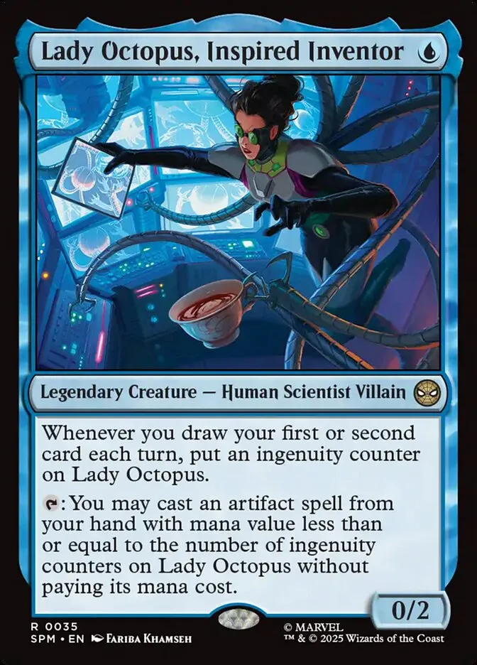 2025 Marvel's Spider-Man Lady Octopus, Inspired Inventor rare #35 rare card image